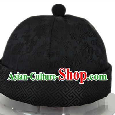 Chinese Ancient Style Handmade Qing Dynasty Official Family Hat Wedding Hat for Men