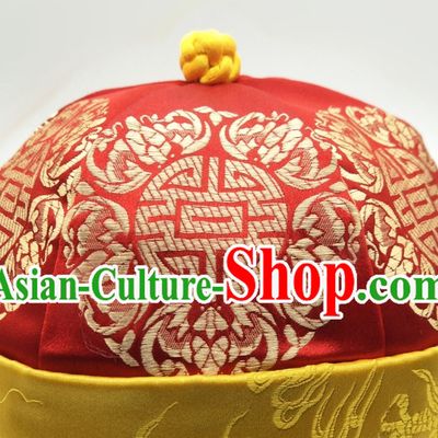 Chinese Classical Handmade Wedding Hat for Men