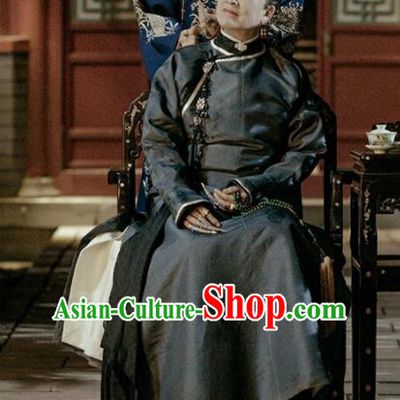 Chinese Ancient Qing Dynasty Empress Dowager Story of Yanxi Palace Embroidered Costumes for Women