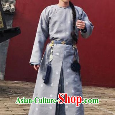 Chinese Ancient Qing Dynasty Imperial Bodyguard Story of Yanxi Palace Nobility Childe Embroidered Costumes for Men