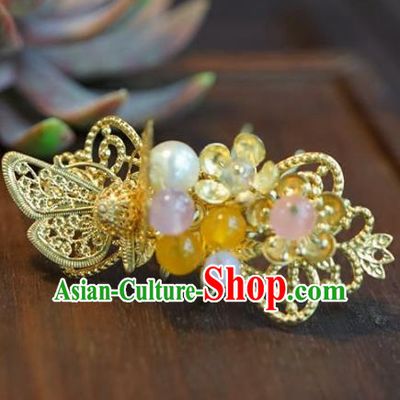 Chinese Handmade Ancient Hair Accessories Ancient Hanfu Butterfly Hairpins for Women