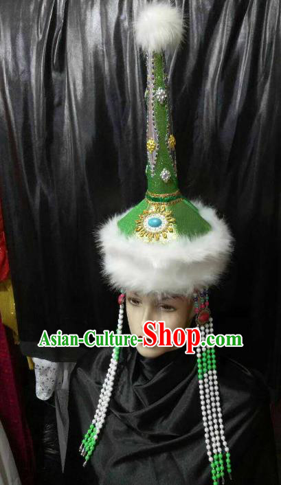 Traditional Chinese Mongol Nationality Dancing Costume Mongols Female Folk Dance Headwear Mongolian Minority Embroidery Costume Traditional Chinese Mongol Nationality Dancing Costume Mongols Female Folk Dance Headwear Mongolian Minority Embroidery Costume