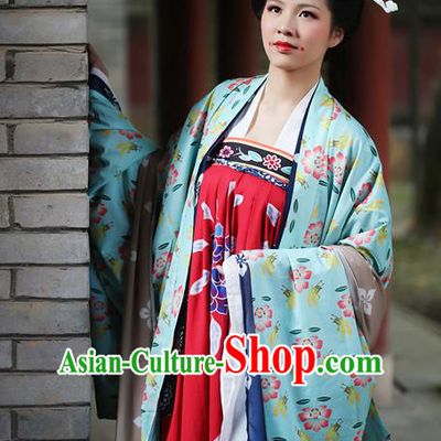 Traditional Chinese Ancient Imperial Concubine Costume Tang Dynasty Palace Lady Hanfu Dress for Women