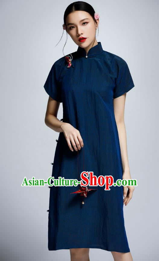 Traditional Ancient Chinese Young Women Cheongsam Dress Republic of China Tangsuit Stand Collar Blouse Dress Tang Suit Clothing Traditional Ancient Chinese Young Women Cheongsam Dress Republic of China Tangsuit Stand Collar Blouse Dress Tang Suit Clothing