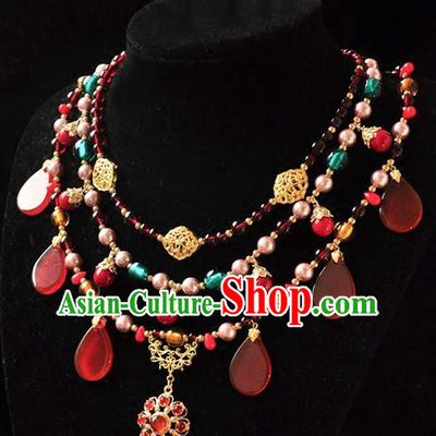 Chinese Traditional Jewelry Accessories Ancient Hanfu Necklace for Women