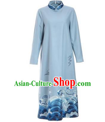 Traditional Ancient Chinese Young Women Cheongsam Dress Republic of China Tangsuit Stand Collar Blouse Dress Tang Suit Clothing Traditional Ancient Chinese Young Women Cheongsam Dress Republic of China Tangsuit Stand Collar Blouse Dress Tang Suit Clothing