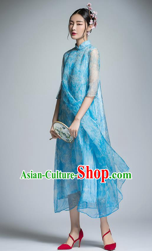 Traditional Ancient Chinese Young Women Cheongsam Dress Republic of China Tangsuit Stand Collar Blouse Dress Tang Suit Clothing Traditional Ancient Chinese Young Women Cheongsam Dress Republic of China Tangsuit Stand Collar Blouse Dress Tang Suit Clothing