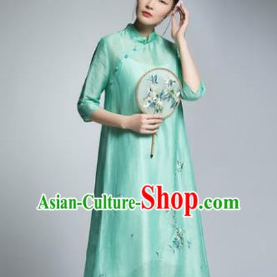 Chinese Traditional Tang Suit White Woolen Blouse China National Upper Outer Garment Cheongsam Shirt for Women