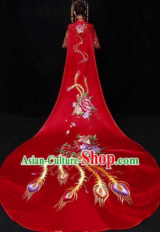 Traditional Chinese Wedding Costumes Traditional Xiuhe Suits Ancient Chinese bridal Full Dress Traditional Chinese Wedding Costumes Traditional Xiuhe Suits Ancient Chinese bridal Full Dress