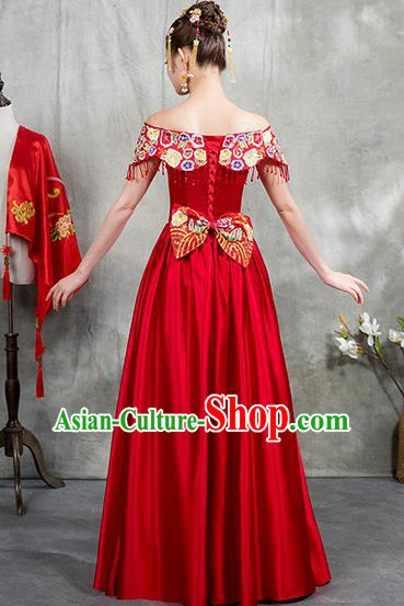 Traditional Chinese Wedding Costumes Traditional Xiuhe Suits Ancient Chinese bridal Full Dress Traditional Chinese Wedding Costumes Traditional Xiuhe Suits Ancient Chinese bridal Full Dress