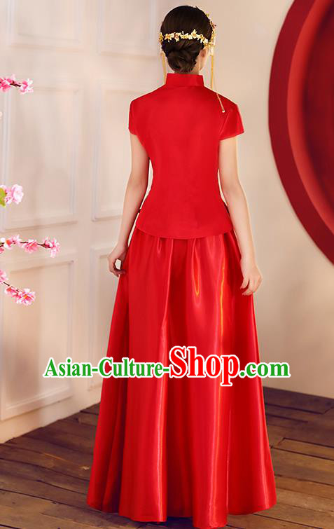 Traditional Chinese Wedding Costumes Traditional Xiuhe Suits Ancient Chinese bridal Full Dress Traditional Chinese Wedding Costumes Traditional Xiuhe Suits Ancient Chinese bridal Full Dress