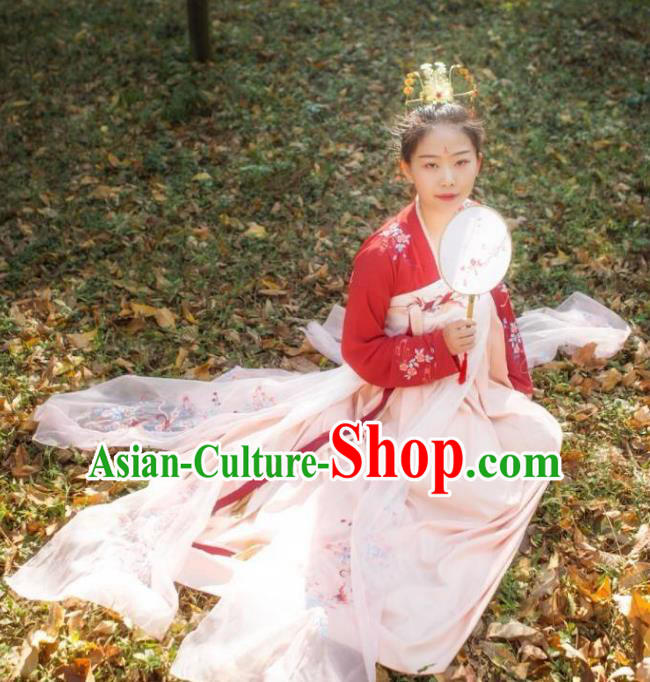 Chinese Ancient Palace Lady Hanfu Han Dynasty Imperial Concubine Queen Embroidered Historical Costumes Chinese Ancient Palace Lady Hanfu Han Dynasty Imperial Concubine Queen Embroidered Historical Costumes