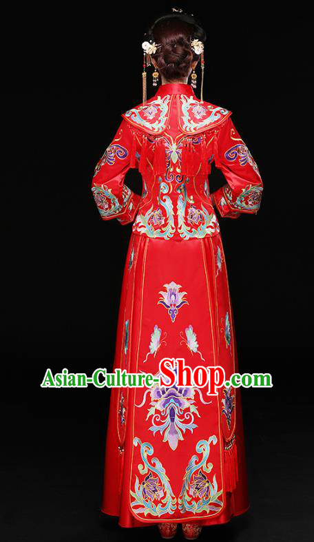 Traditional Chinese Wedding Costumes Traditional Xiuhe Suits Ancient Chinese bridal Full Dress Traditional Chinese Wedding Costumes Traditional Xiuhe Suits Ancient Chinese bridal Full Dress