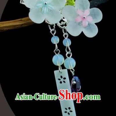 Chinese Traditional Ancient Hair Accessories Hanfu Flowers Hair Stick Headwear for Women