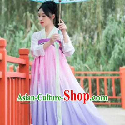 Chinese Ancient Fairy Princess Hanfu Dress Tang Dynasty Palace Lady Clothing for Women