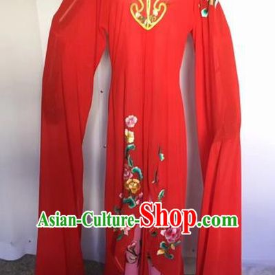 Chinese Traditional Peking Opera Palace Lady Red Dress Beijing Opera Diva Costumes for Adults