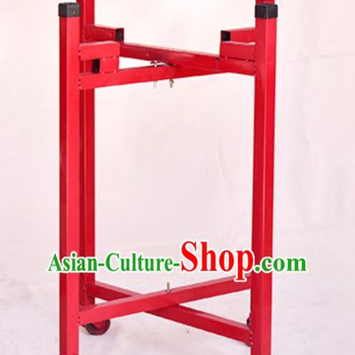 Traditional Handmade Wooden Drum Cart Drum Stand