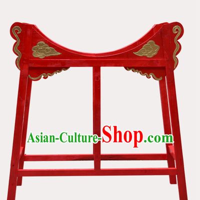 Traditional Handmade Chinese Classical Wooden Drum Cart Drum Stand Drum Accessories