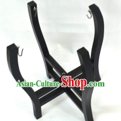 Four Legs Traditional Handmade Chinese Classical Wooden Drum Cart Drum Stand Drum Accessories for Performance