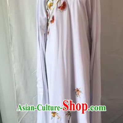 Chinese Traditional Beijing Opera Niche Embroidered Peony Pink Robe Peking Opera Young Men Costume for Adults