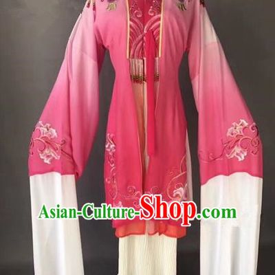 Chinese Ancient Peking Opera Palace Lady Pink Dress Traditional Beijing Opera Diva Costumes for Adults