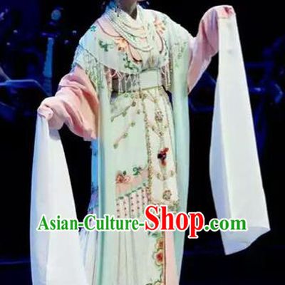 Traditional Chinese Peking Opera Diva Costume Beijing Opera Romance of the West Chamber Embroidered Dress for Adults