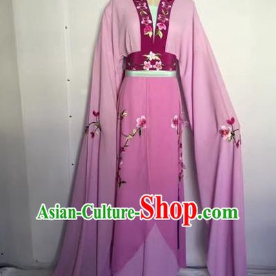 Chinese Peking Opera Fairy Purple Dress Traditional Beijing Opera Diva Costume for Adults