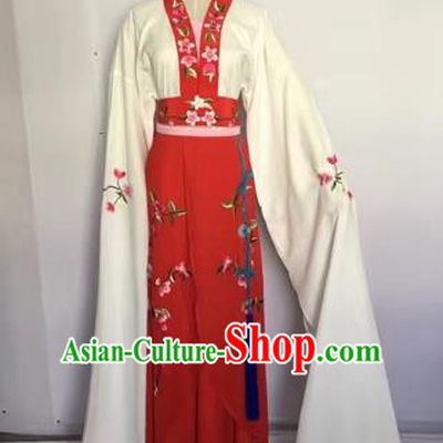 Chinese Huangmei Opera Fairy Red Dress Traditional Beijing Opera Diva Costume for Adults