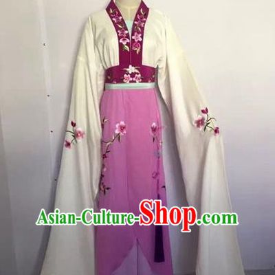 Chinese Huangmei Opera Fairy Purple Dress Traditional Beijing Opera Diva Costume for Adults