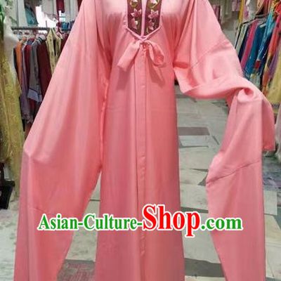 Chinese Beijing Opera Niche Pink Silk Robe Traditional Peking Opera Costume for Adults