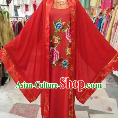 Chinese Beijing Opera Scholar Red Clothing Traditional Peking Opera Niche Costume for Adults