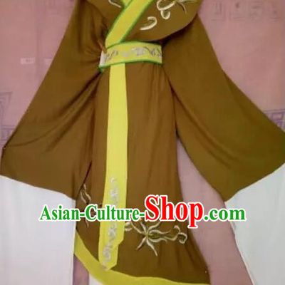 Chinese Beijing Opera Pantaloon Green Clothing Ancient Woman Matchmaker Costume for Adults