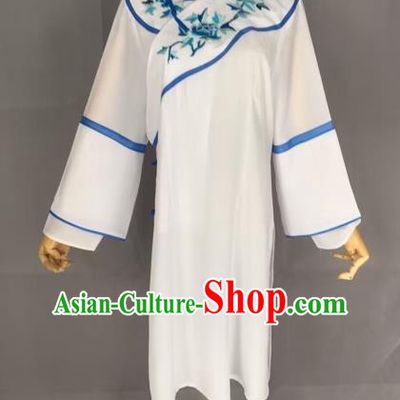 Chinese Traditional Peking Opera Actress White Blouse Ancient Countrywoman Costume for Adults
