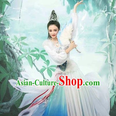 Chinese Ancient Peri Clothing Drama The Honey Sank Like Frost Princess Costume for Women