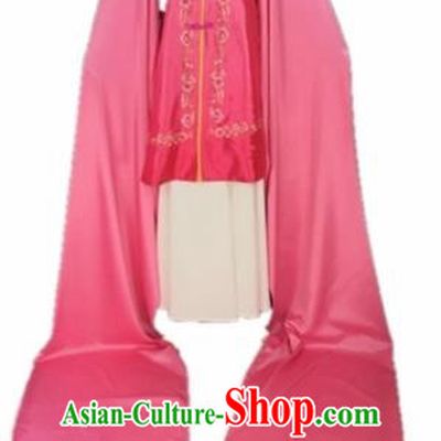 Chinese Traditional Beijing Opera Actress Pink Water Sleeve Dress Ancient Princess Costume for Adults
