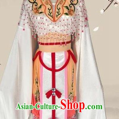 Chinese Ancient Imperial Consort Yellow Dress Traditional Beijing Opera Diva Costume for Adults