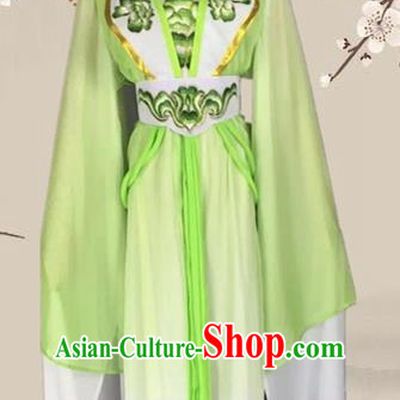 Chinese Ancient Palace Princess Green Dress Traditional Beijing Opera Diva Costume for Adults