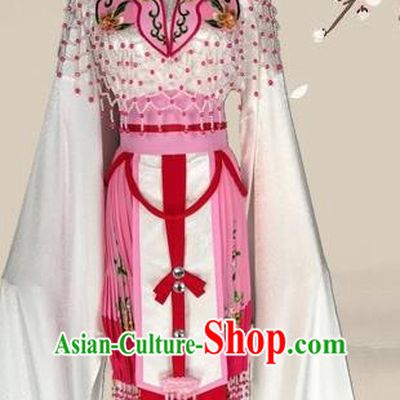 Chinese Ancient Imperial Consort Pink Dress Traditional Beijing Opera Diva Costume for Adults