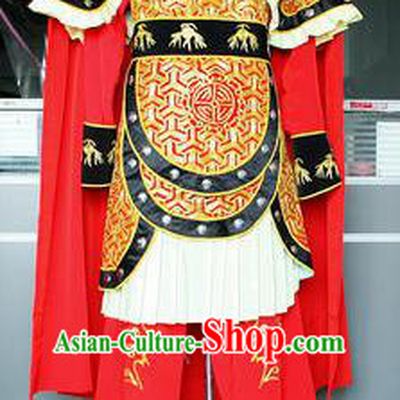 Chinese Beijing Opera Takefu Armor Traditional Peking Opera General Costume for Adults