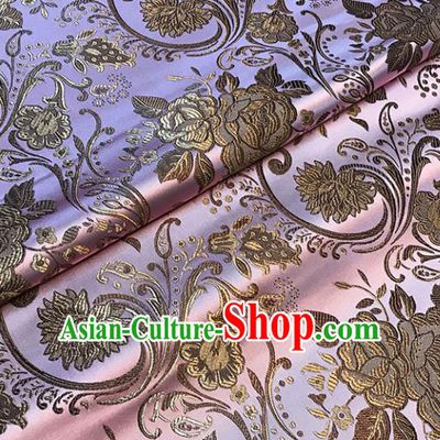 Pink Brocade Asian Chinese Traditional Palace Pattern Fabric Silk Fabric Chinese Fabric Material