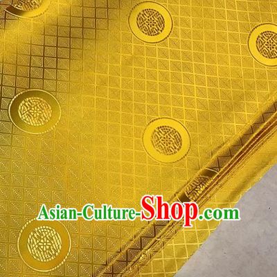 Asian Golden Brocade Chinese Traditional Pattern Fabric Silk Fabric Chinese Fabric Material
