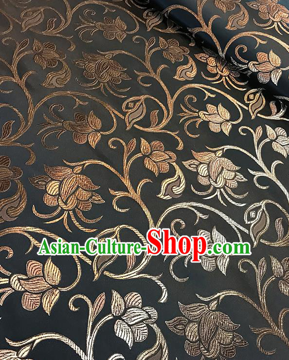 Chinese Traditional Flower Silk Fabric Brocade Embroidered Fabric Dress Material Chinese Traditional Flower Silk Fabric Brocade Embroidered Fabric Dress Material