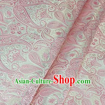 Asian Chinese Brocade Traditional Pink Pattern Fabric Silk Fabric Chinese Fabric Material