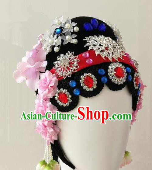 Traditional Chinese Fan Dance Folk Dance Costume Classical Yangko Dance Classical Dance Hair Accessories Traditional Chinese Fan Dance Folk Dance Costume Classical Yangko Dance Classical Dance Hair Accessories