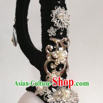 Chinese Traditional Beijing Opera Diva Hair Accessories Classical Dance Wig and Headwear for Women