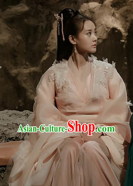 Chinese Ancient Peri Costumes Traditional Princess Swordsman Hanfu Dress Chinese Ancient Peri Costumes Traditional Princess Swordsman Hanfu Dress