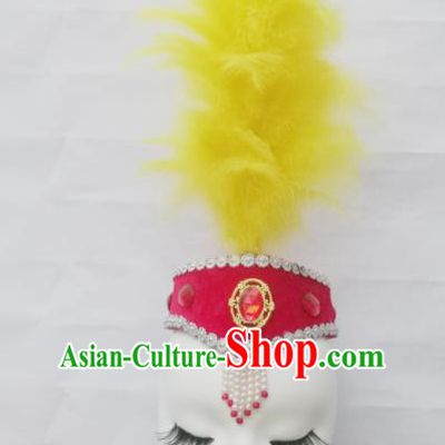 Chinese Traditional Classical Dance Hair Accessories Uyghur Nationality Dance Hat Headwear for Women