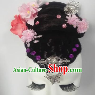 Chinese Traditional Classical Dance Headwear Folk Dance Hair Accessories for Women
