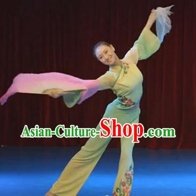 Chinese Traditional Folk Dance Yangko Costume Classical Dance Fan Dance Clothing for Women