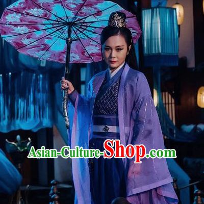 Chinese Ancient Female Assassin Hanfu Dress Ancient Swordswoman Costumes for Women